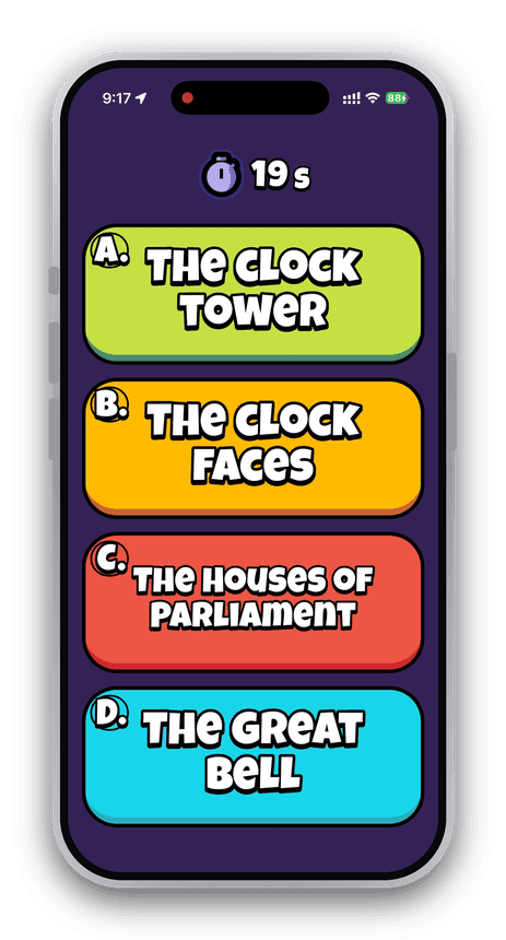The same question on a phone: the controller is a buzzer