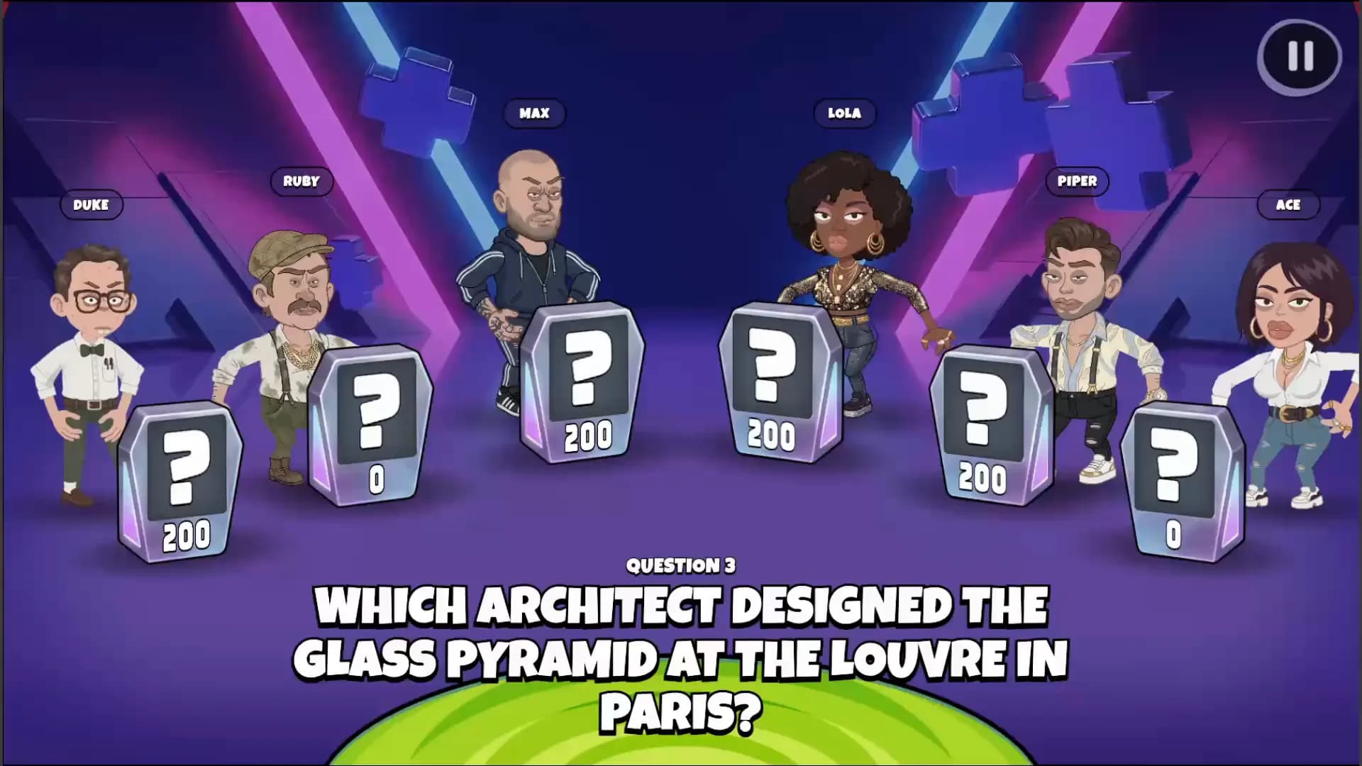 Scores resolved between questions