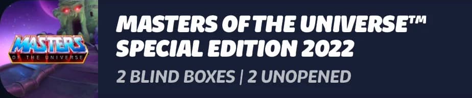 Masters of the Universe Special Edition 2022, 2 blind boxy, 2 nieotwarte.